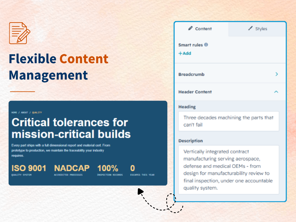Flexible Content Management