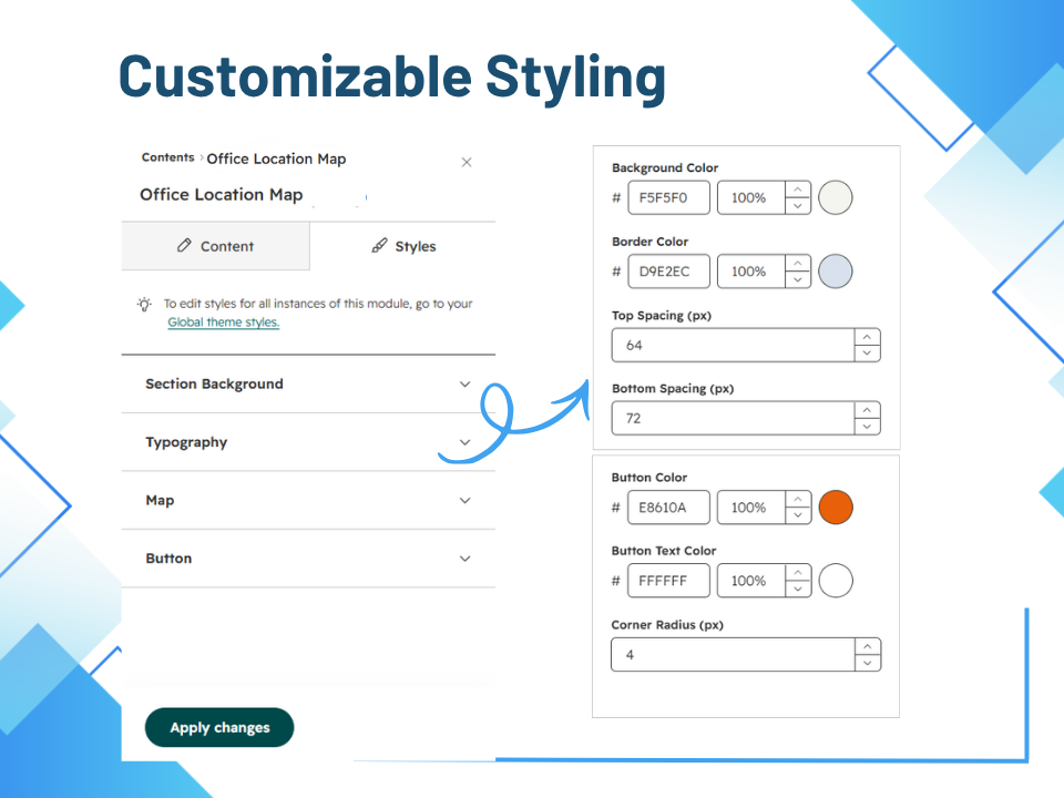Customizable Styling